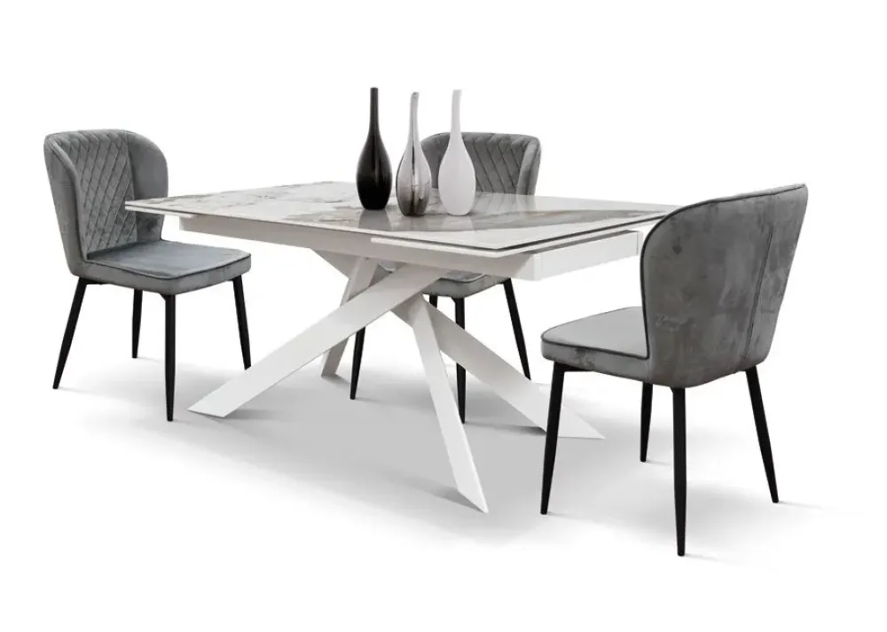 Outlet Tavolo in altri materiali rettangolare Tavolo piano pandora luxury allungabile a prezzo scontato Tavoli