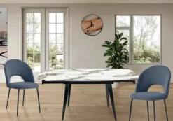 Domus Mobili Tavolo in ceramica ellittico Tavolo a prezzo scontato- Tavoli