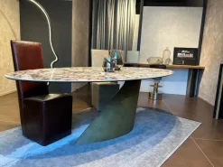 Discount Tavolo in ceramica ovale Oasi in offerta outlet Tavoli