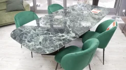 Tavolo in ceramica ovale Empire in offerta outlet^La Seggiola Outlet