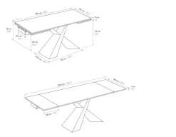 Tavolo in ceramica rettangolare Tempor 2062 a prezzo ribassato^Collezione esclusiva Discount