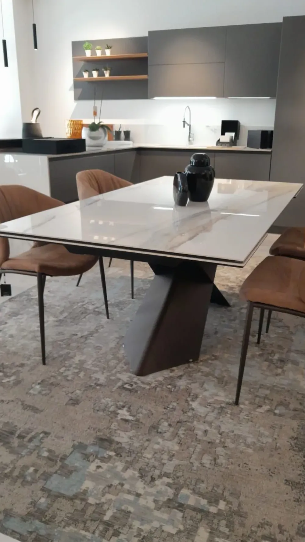 Tavolo in ceramica rettangolare Tyron keramik drive in offerta outlet^Cattelan Italia Discount