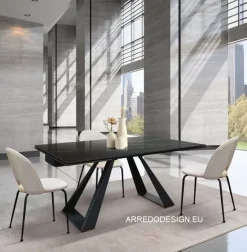 Collezione esclusiva Tavolo in ceramica rettangolare Tempor 1988 a prezzo ribassato- Tavoli