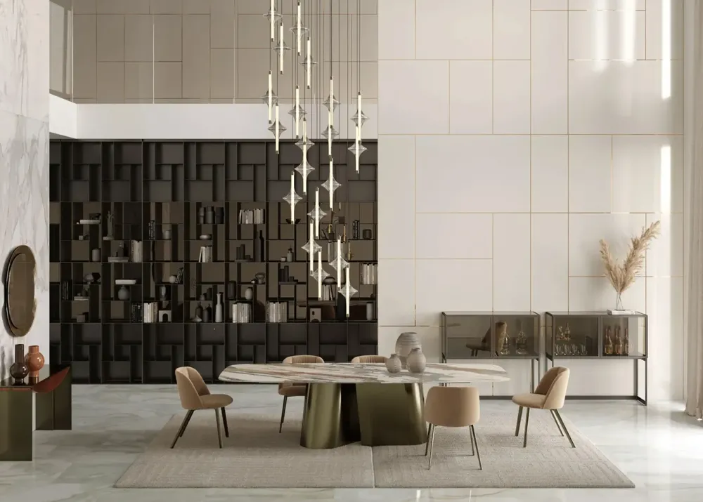 Bontempi Tavolo in ceramica rettangolare Tavolo kimono – casa in offerta outlet- Tavoli