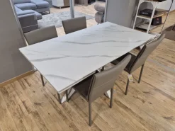 Tavolo in ceramica rettangolare Bilbao in offerta outlet^Artigianale Sale