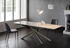 Tavolo in ceramica rettangolare Boston in offerta outlet^Friulsedie New