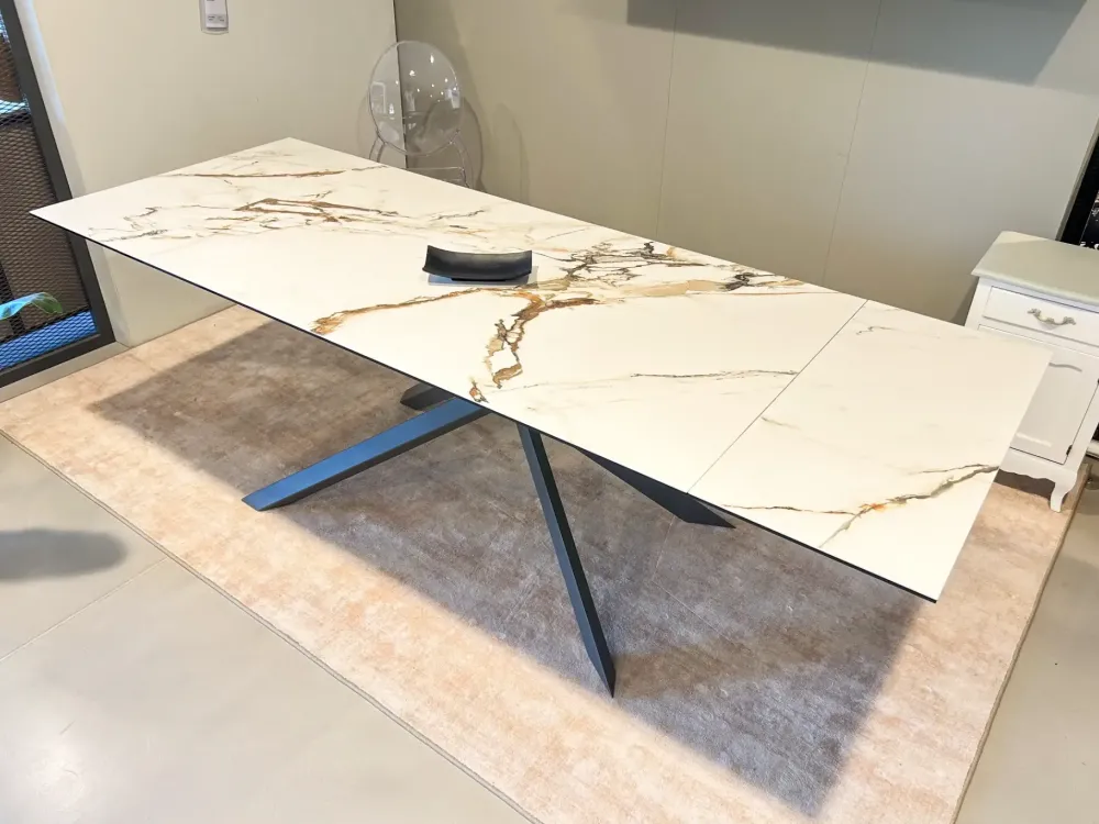 Best Tavolo in ceramica rettangolare Tavolo cross calacatta borghini in offerta outlet Tavoli