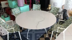 Tavolo in ceramica rotondo Glossy xxl in offerta outlet^Kartell Best