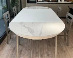 Tavolo in ceramica rotondo Sun super a prezzo scontato^Altacom New