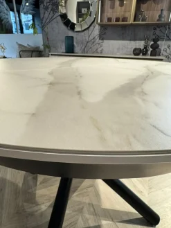 Tavolo in ceramica rotondo Fahrenheit round at109 105 in offerta outlet^Altacom Sale