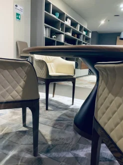 Tonin Casa Tavolo in ceramica rotondo Dolly in offerta outlet- Tavoli