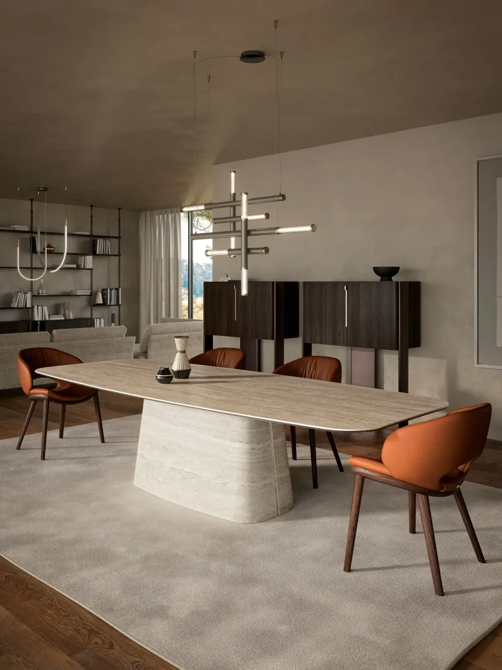 Tavolo in ceramica sagomato Napoleon in offerta outlet^Cattelan Italia Online