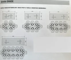 Clearance Tavolo in laccato rettangolare Shade in offerta outlet Tavoli
