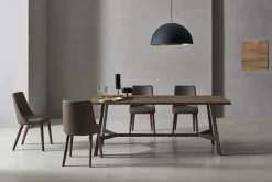 Sangiacomo Tavolo in laminato ovale Vertigo in offerta outlet- Tavoli