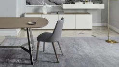 Sangiacomo Tavolo in laminato ovale Vertigo in offerta outlet- Tavoli