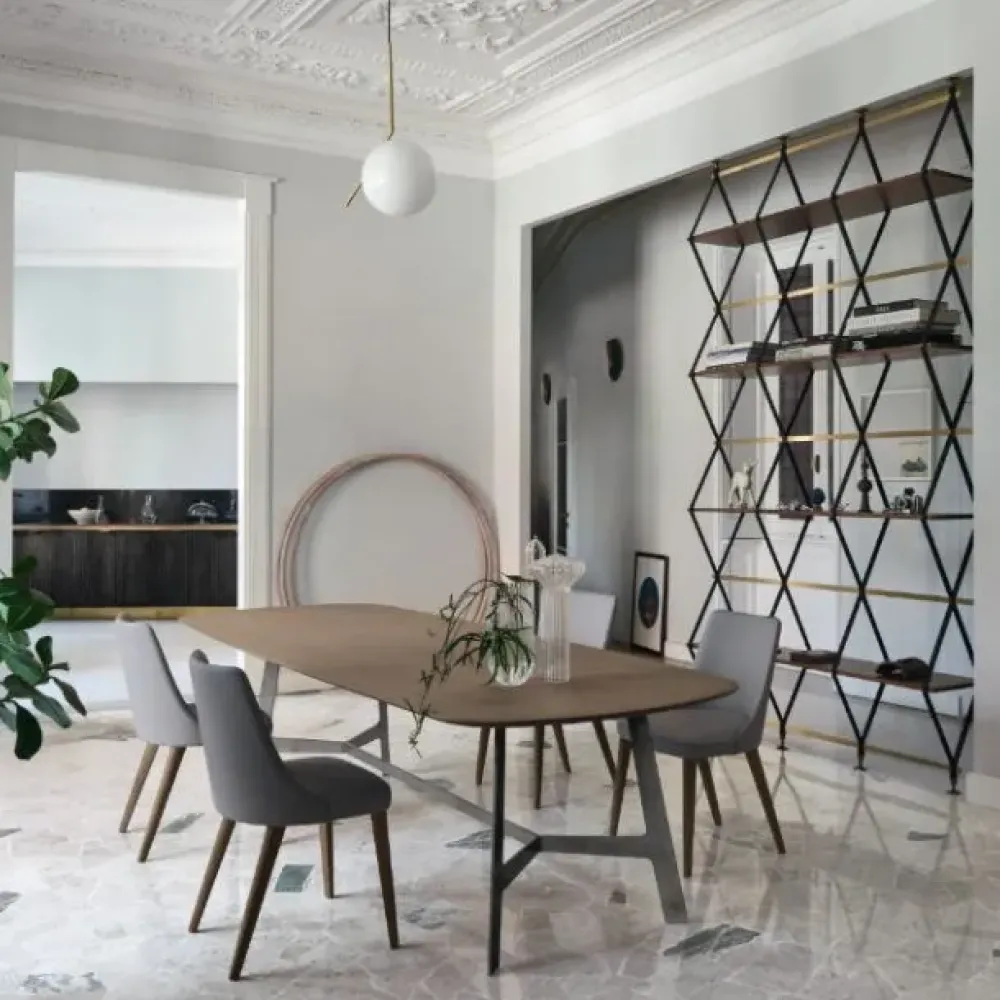 Sangiacomo Tavolo in laminato ovale Vertigo a prezzo ribassato- Tavoli