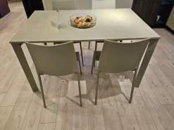 Bontempi Tavolo in laminato rettangolare Tavolo modello dublino in offerta outlet- Tavoli