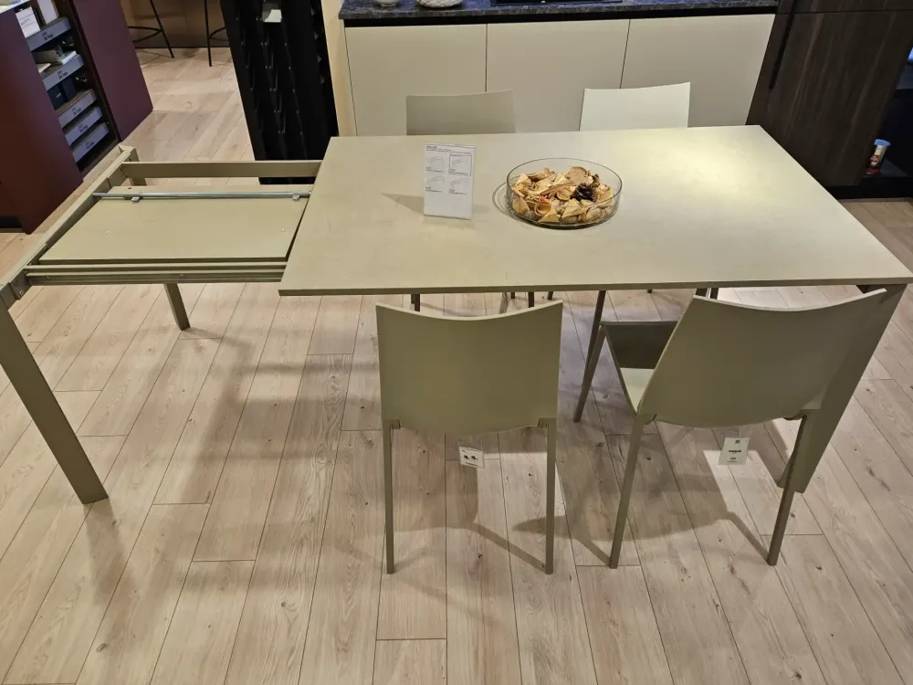 Bontempi Tavolo in laminato rettangolare Tavolo modello dublino in offerta outlet- Tavoli