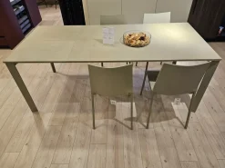 Bontempi Tavolo in laminato rettangolare Tavolo modello dublino in offerta outlet- Tavoli