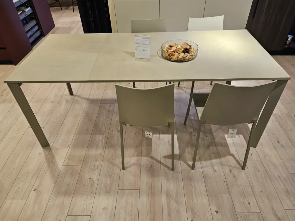 Bontempi Tavolo in laminato rettangolare Tavolo modello dublino in offerta outlet- Tavoli