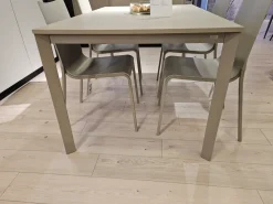 Bontempi Tavolo in laminato rettangolare Tavolo modello dublino in offerta outlet- Tavoli