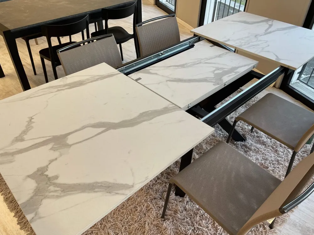 Altacom Tavolo in laminato rettangolare Tavolo giada allungabile in offerta outlet- Tavoli