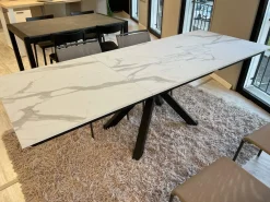 Altacom Tavolo in laminato rettangolare Tavolo giada allungabile in offerta outlet- Tavoli