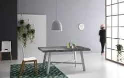 Point House Tavolo in laminato rettangolare Thor 160 allungabile in offerta outlet- Tavoli