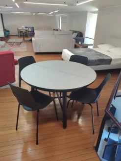 Pointhouse Tavolo in laminato rotondo Combo tondo in offerta outlet- Tavoli