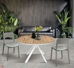 New Tavolo in laminato rotondo Tempor 2177 a prezzo scontato Tavoli