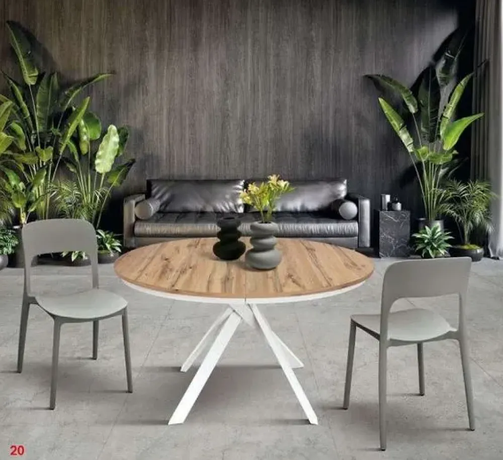 New Tavolo in laminato rotondo Tempor 2177 a prezzo scontato Tavoli