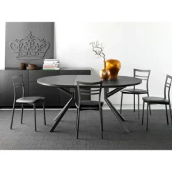 Connubia Tavolo in laminato rotondo Giove in offerta outlet- Tavoli