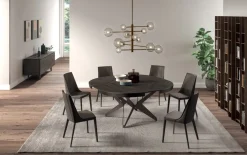 Tavolo in legno e resina rotondo Big round a prezzo scontato Tavoli