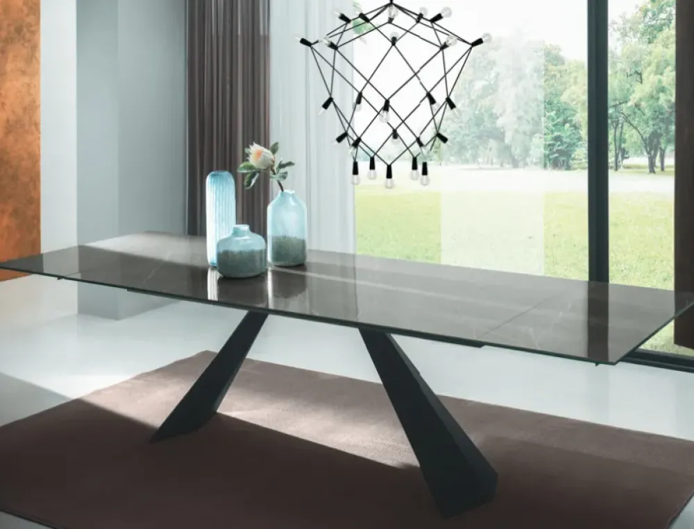 Tavolo in legno e resina rettangolare Coast a prezzo scontato^Zamagna Clearance