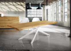 Tavolo in legno e resina rettangolare Tavolo massello a prezzo ribassato^Collezione esclusiva Clearance