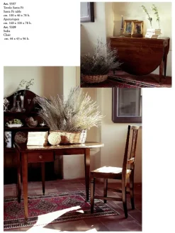 Parlani Tavolo in legno ovale Santa fe in offerta outlet- Tavoli