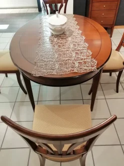 Origine Tavolo in legno ovale Tavolo - 4 sedie a prezzo ribassato- Tavoli