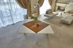 Tavolo in legno quadrato Loto allungabile 120x120 in offerta outlet^Lago Clearance