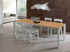 Tavolo in legno rettangolare Tavolo allungabile pranzo miami 10 persone 51 made in italy a prezzo scontato^Md work New