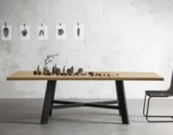 Tavolo in legno rettangolare Thor 240 fisso in offerta outlet^Point House Hot