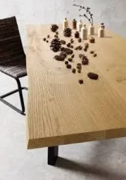 Tavolo in legno rettangolare Thor 240 fisso in offerta outlet^Point House Hot