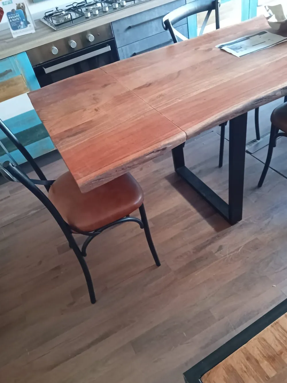 Tavolo in legno rettangolare Tavolo in vero legno industrial design austin allungabile in offerta outlet^Outlet Etnico Online