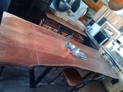 Tavolo in legno rettangolare Tavolo in vero legno industrial design austin allungabile in offerta outlet^Outlet Etnico Online