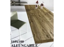 Lago Tavolo in legno rettangolare Air allungabile 160x100 a prezzo ribassato- Tavoli
