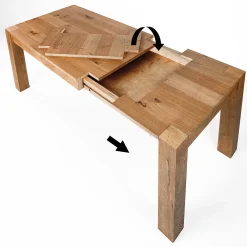 New Tavolo in legno rettangolare Stoccolma in offerta outlet Tavoli