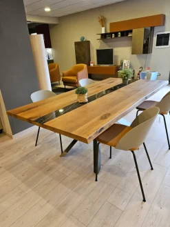 Tavolo in legno rettangolare Tavolo altacorte modello metal in offerta outlet^Alta Corte Hot