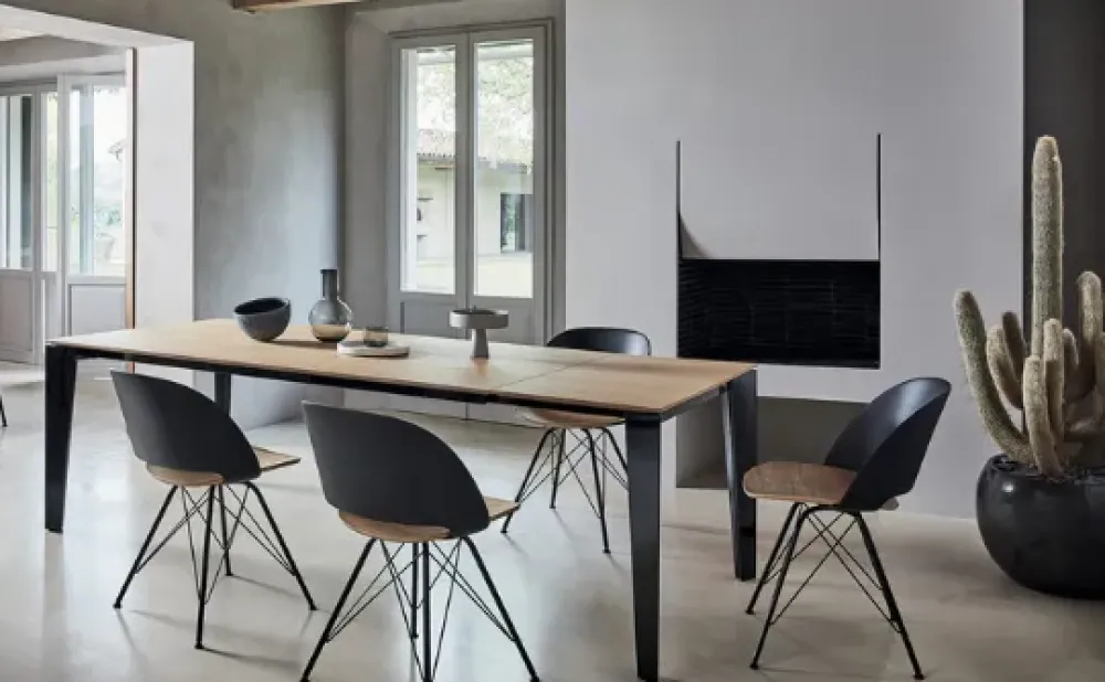 Discount Tavolo in legno rettangolare Cruz in offerta outlet Tavoli