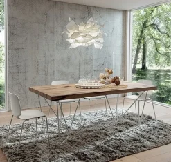 Clearance Tavolo in legno rettangolare Denis * in offerta outlet Tavoli