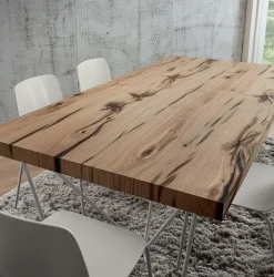 Clearance Tavolo in legno rettangolare Denis * in offerta outlet Tavoli