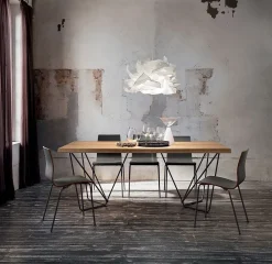 Clearance Tavolo in legno rettangolare Denis * in offerta outlet Tavoli